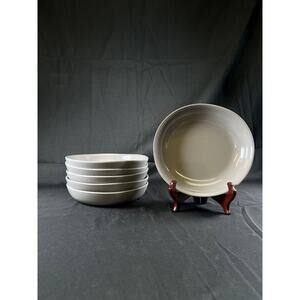 6X "AT HOME" plactic gray plate home kitchen decor dinner lunch